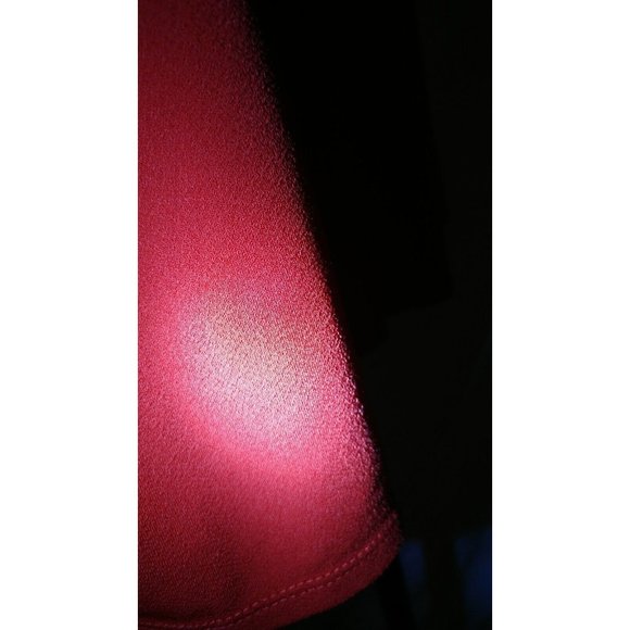 Express Red Crepe Tank/Blouse With Lace Size Medium - Picture 4 of 6